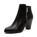 Damen Stiefeletten Hoher Absatz Winter | Mit Reissverschluss