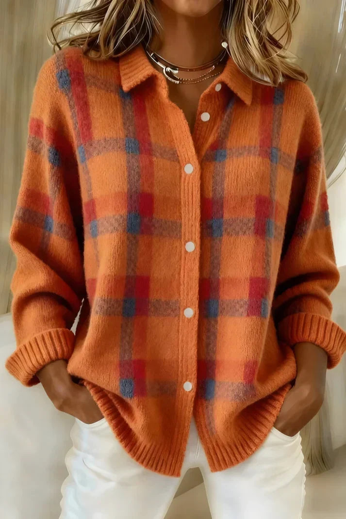 Damen Strickjacke Zuknöpfen Kragen Winter | Strick