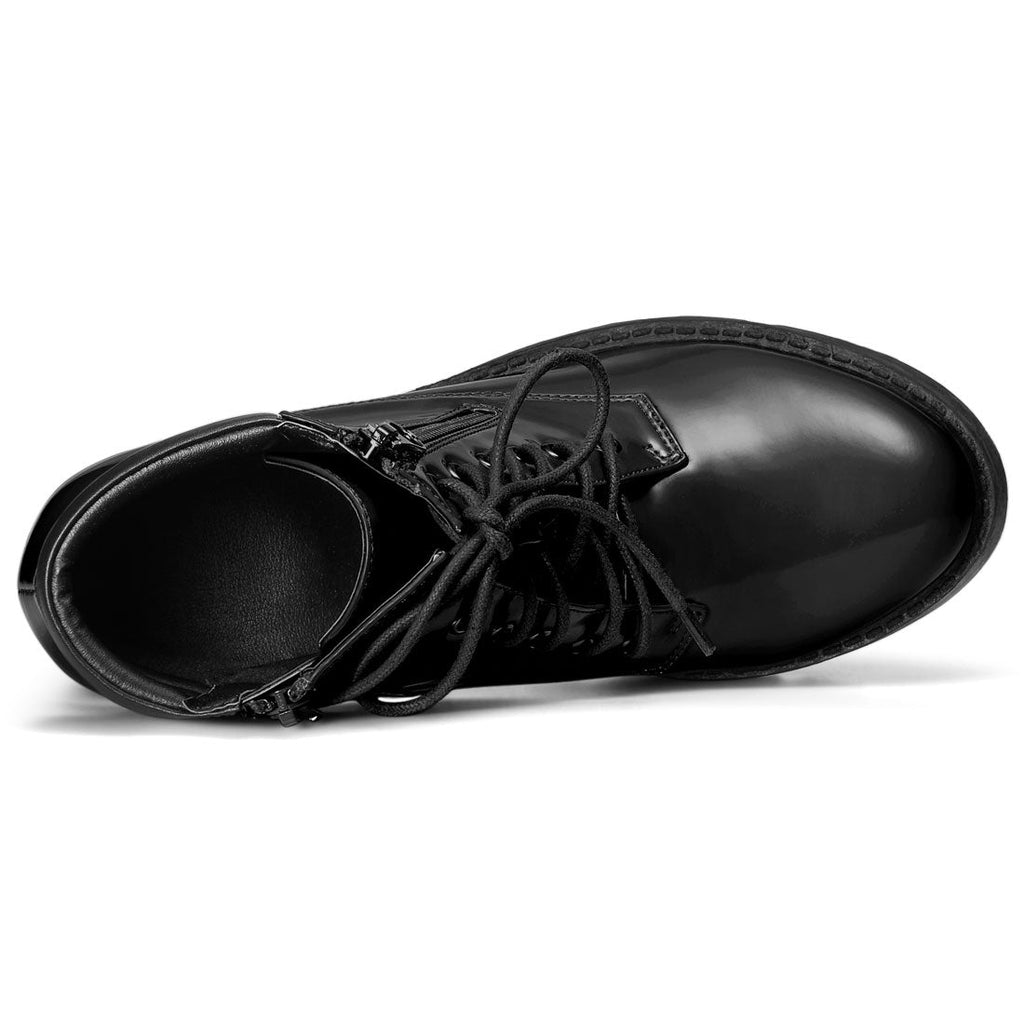Damen Stiefeletten Schnürung Hoher Absatz Winter | Reissverschluss