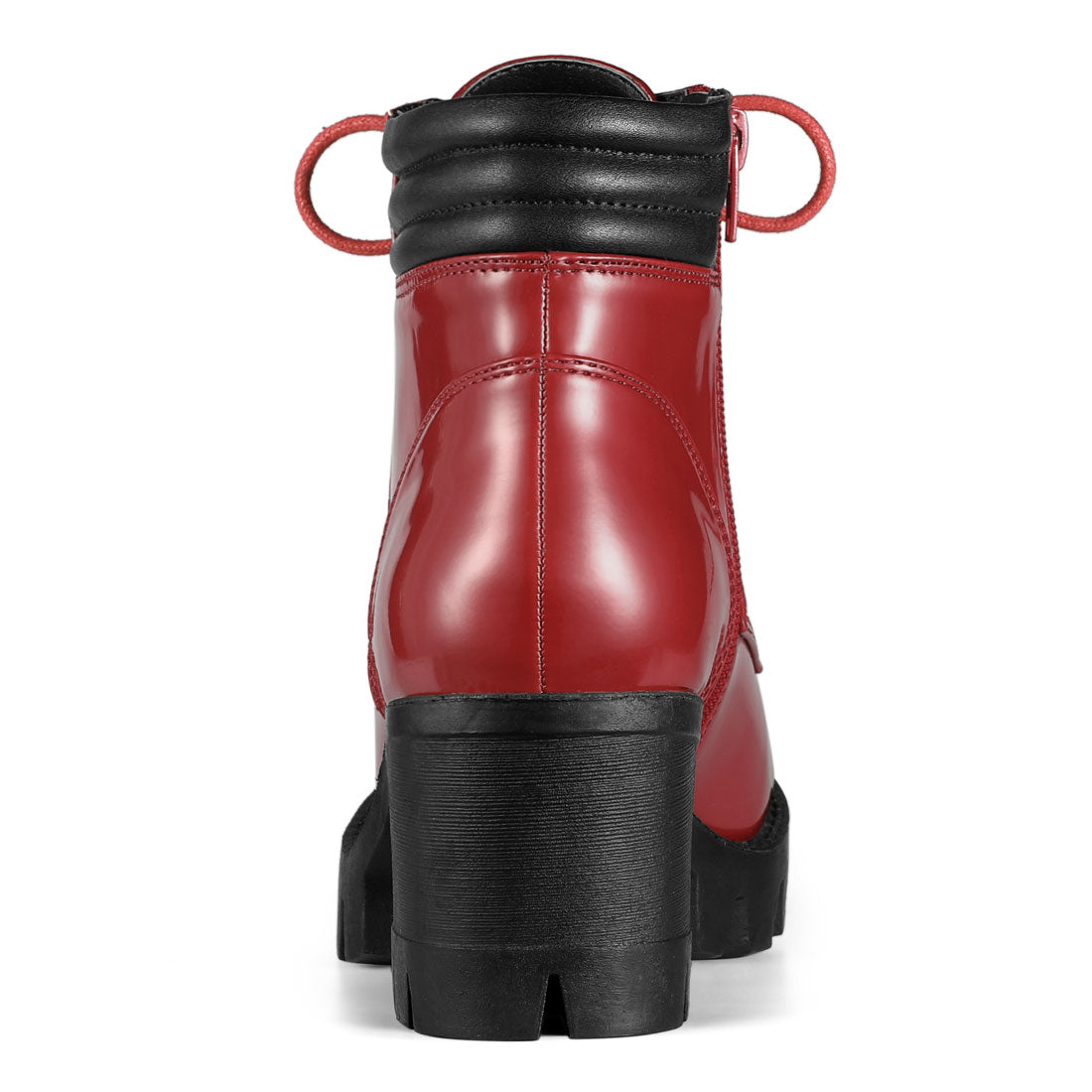 Damen Stiefeletten Schnürung Hoher Absatz Winter | Reissverschluss