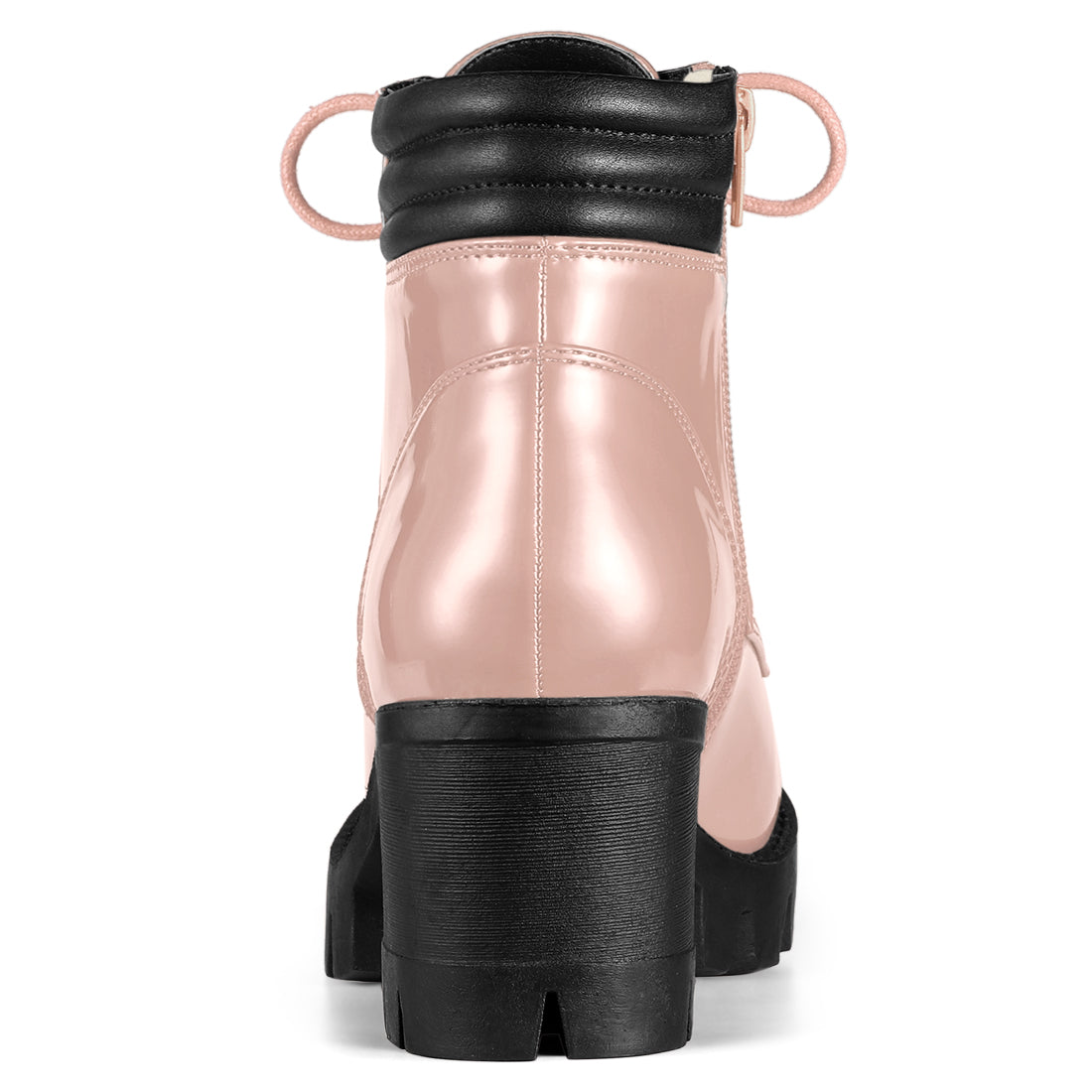 Damen Stiefeletten Schnürung Hoher Absatz Winter | Reissverschluss
