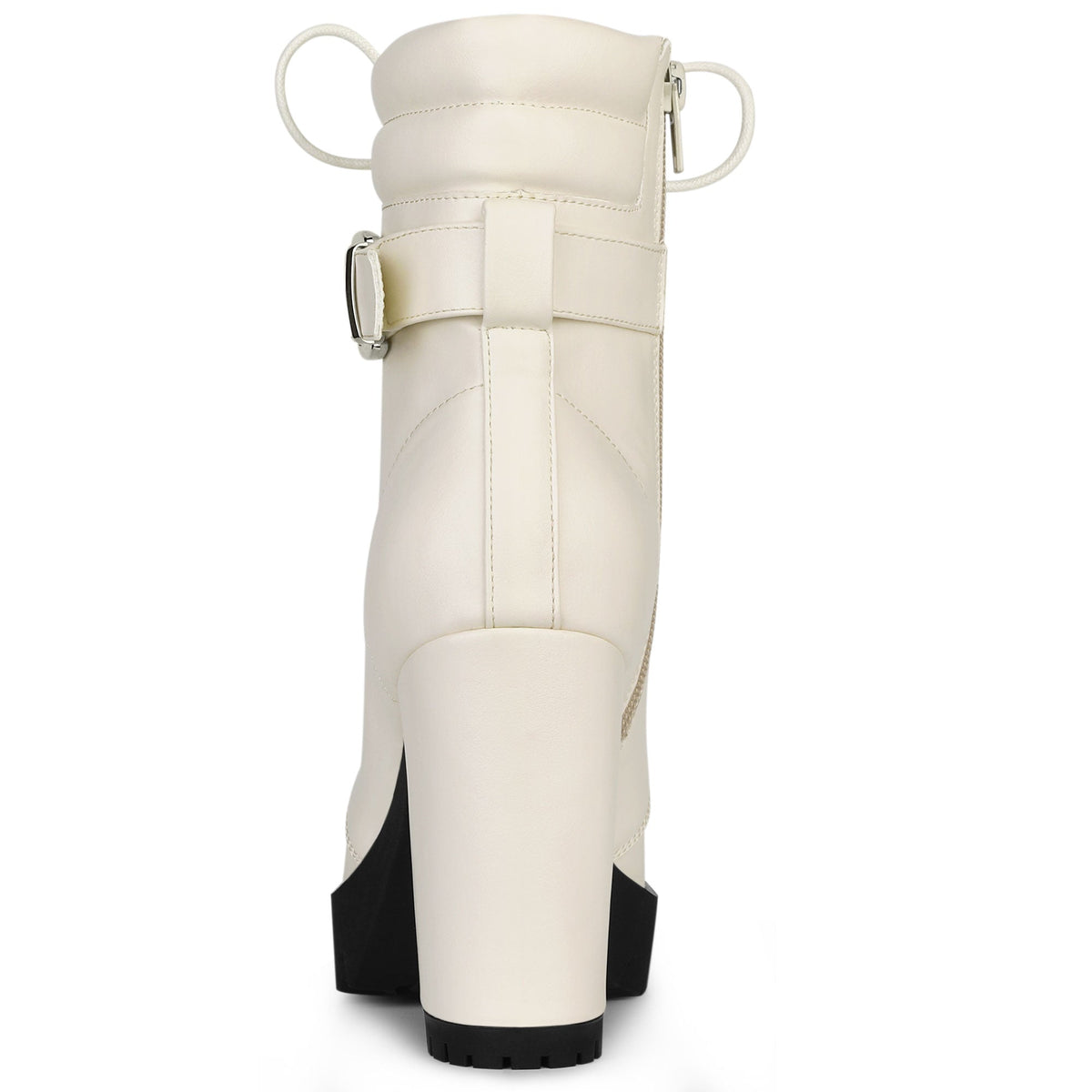Damen Stiefeletten Schnalle Winter Schnürung | Hoher Absatz