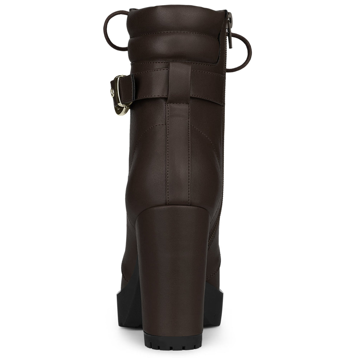 Damen Stiefeletten Schnalle Winter Schnürung | Hoher Absatz