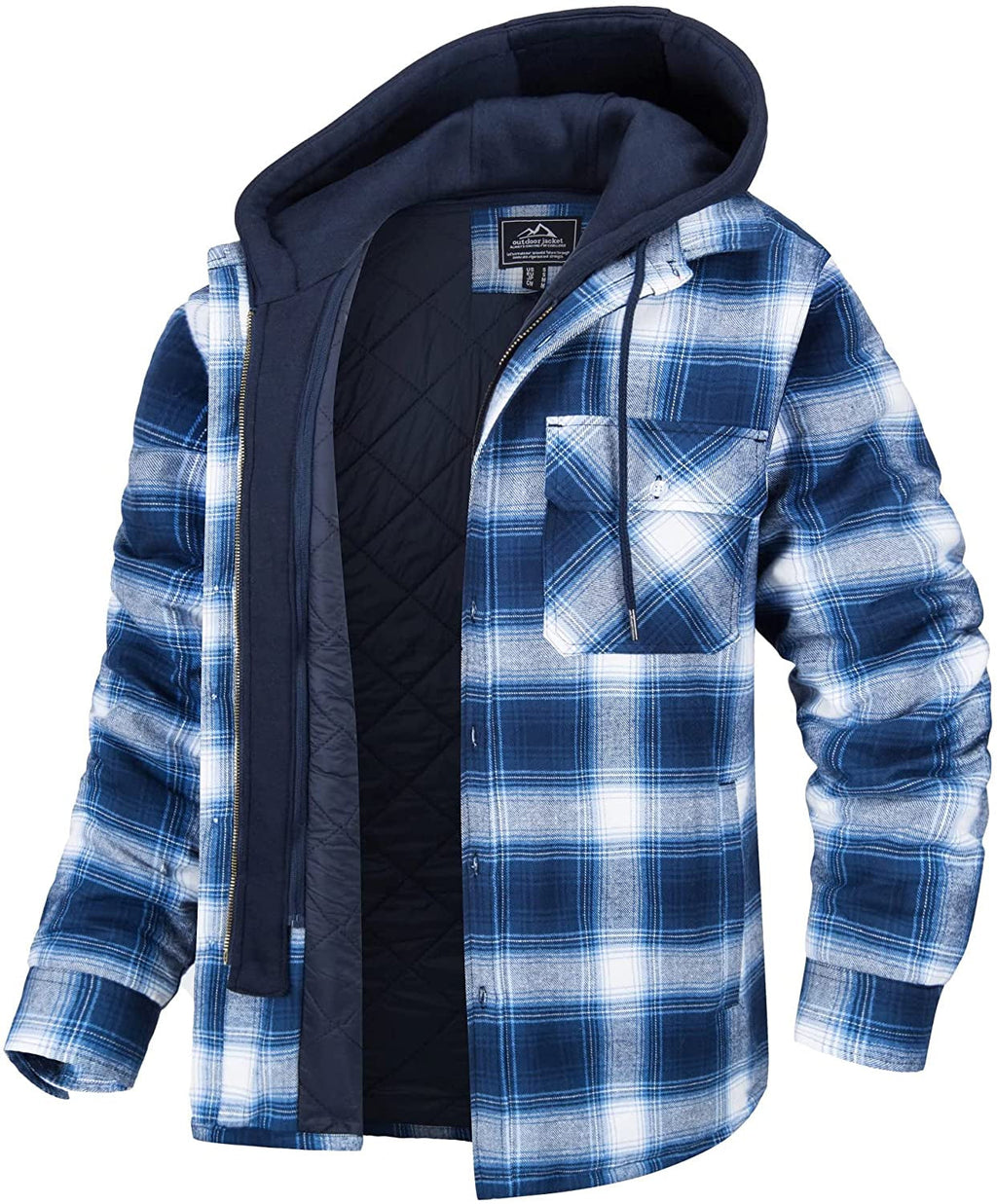 Herren Jacke Winter Langarm Mit Kapuze | Reissverschluss
