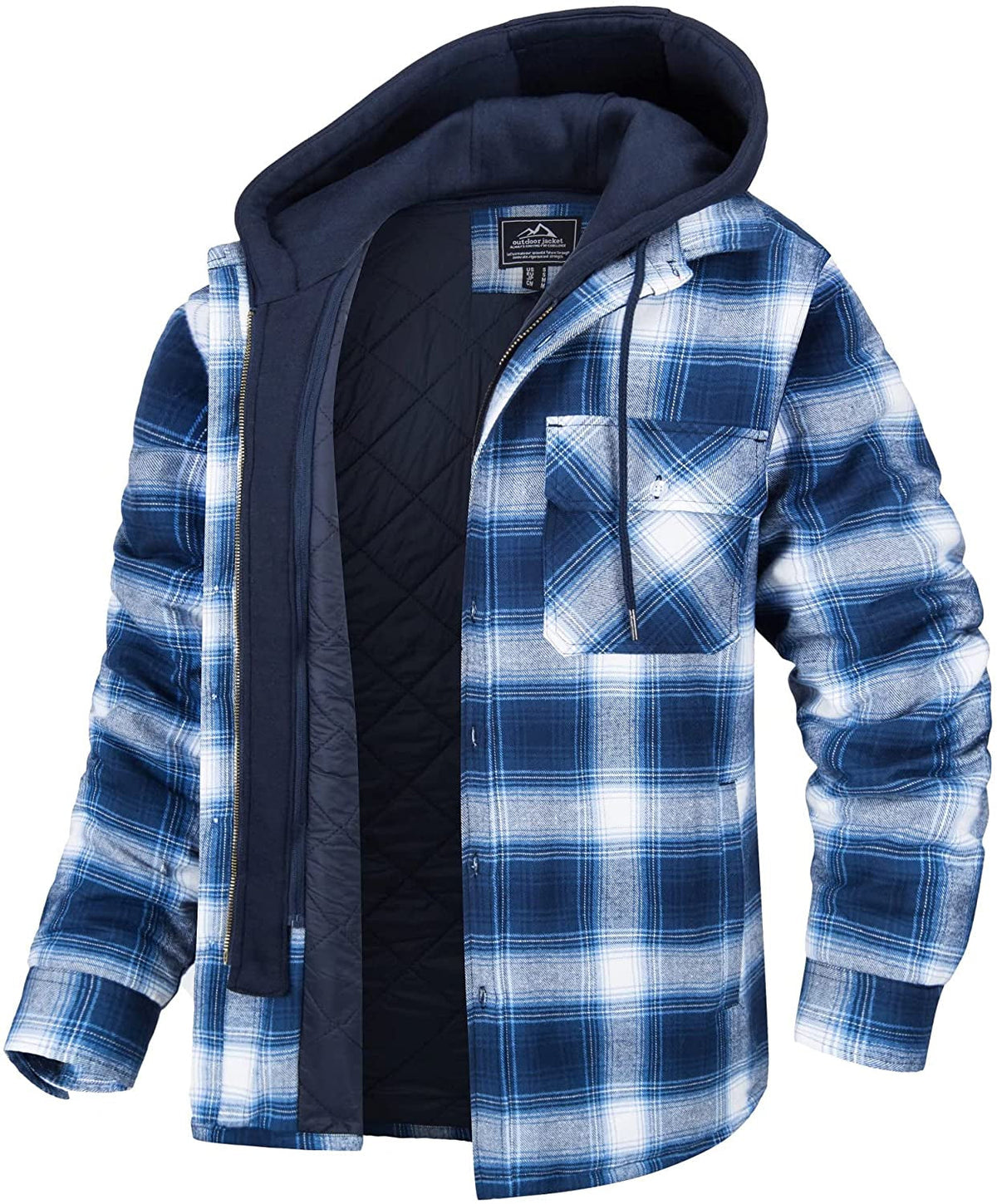 Herren Jacke Winter Langarm Mit Kapuze | Reissverschluss