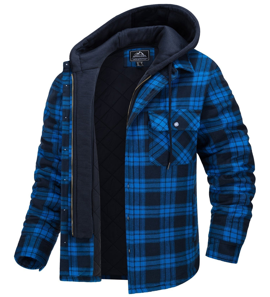 Herren Jacke Winter Langarm Mit Kapuze | Reissverschluss