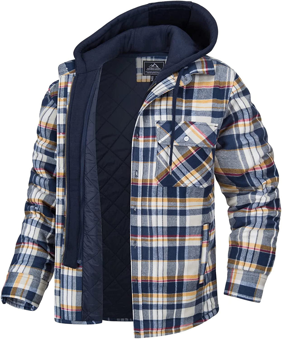 Herren Jacke Winter Langarm Mit Kapuze | Reissverschluss