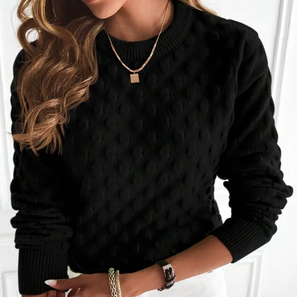 Damen Strickpullover aus Kaschmir | Rundhalsausschnitt