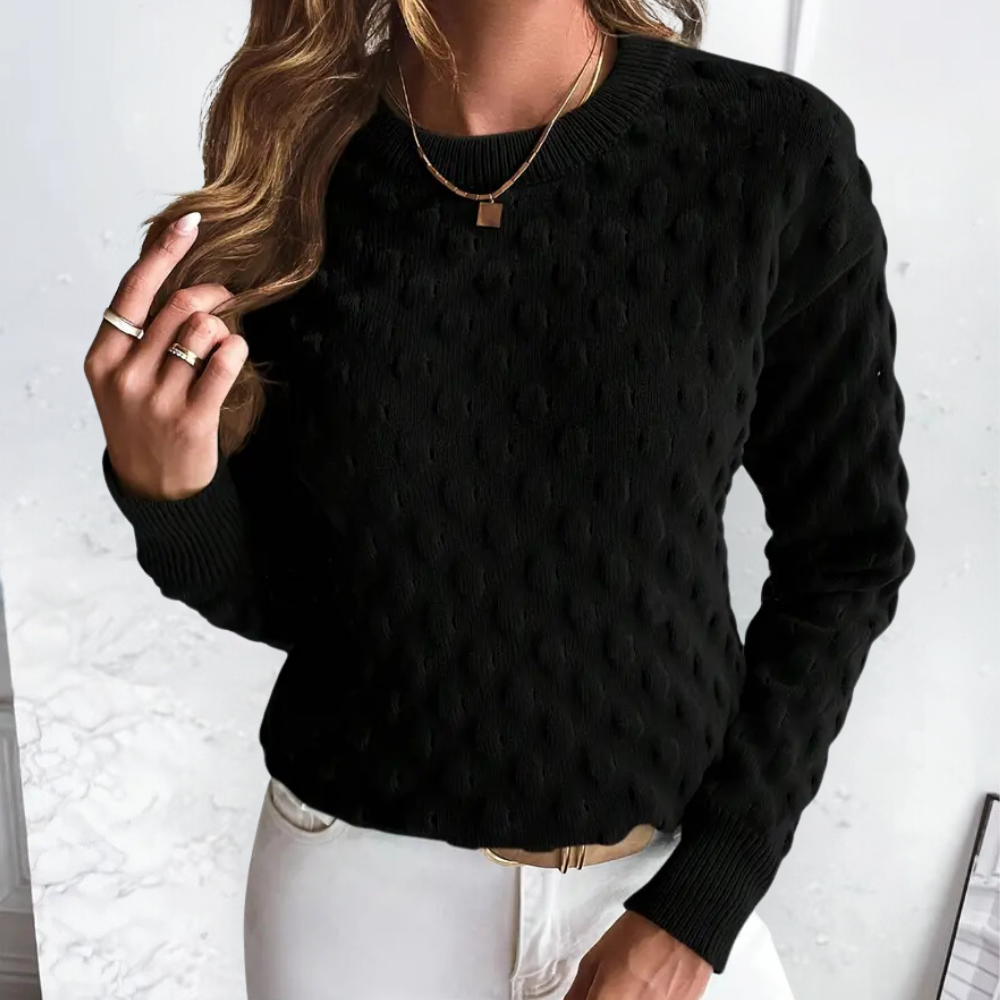 Damen Strickpullover aus Kaschmir | Rundhalsausschnitt